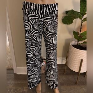 Trina Turk Zebra Print Straight Leg Pants